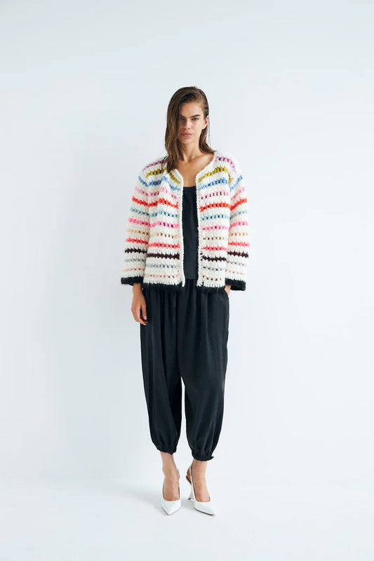 Dawnxdare Ginzelle Crochet Mohair Cardigan