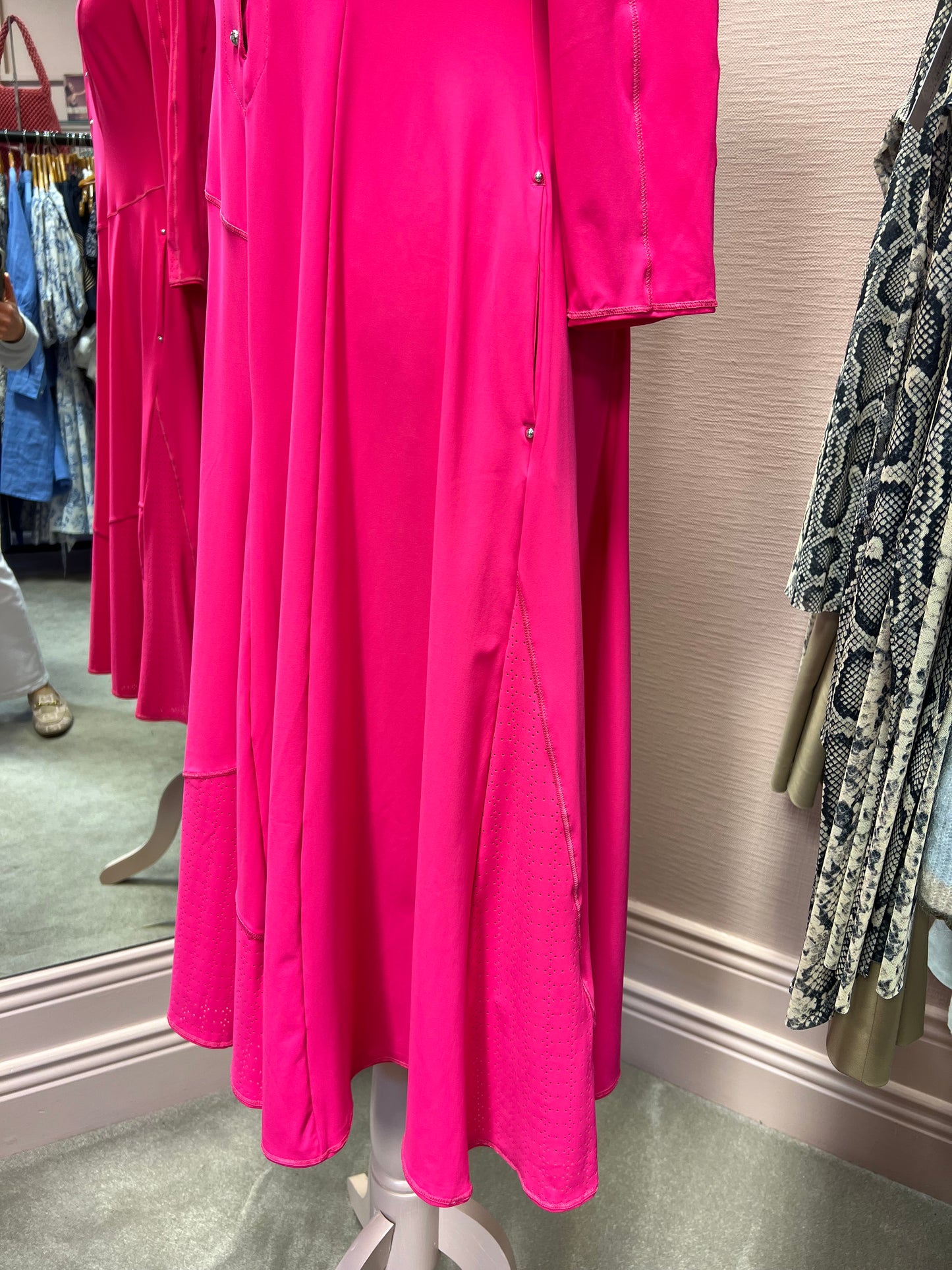 Exhibit Dress in Cerise Pink