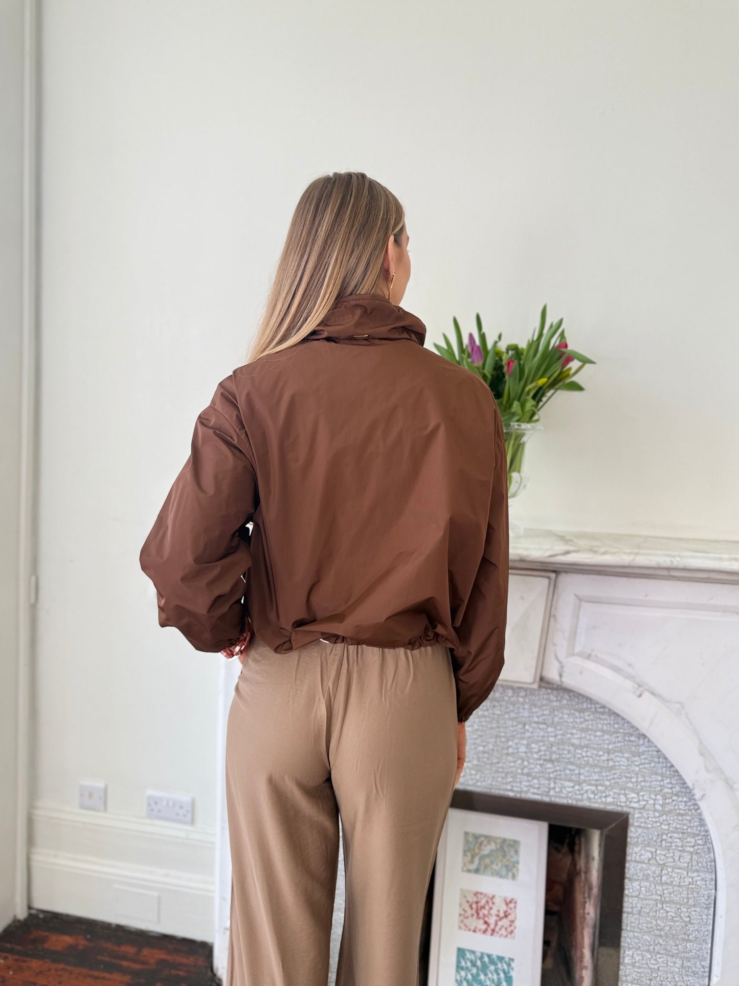 Herno Rich Brown Techno Taffeta Jacket