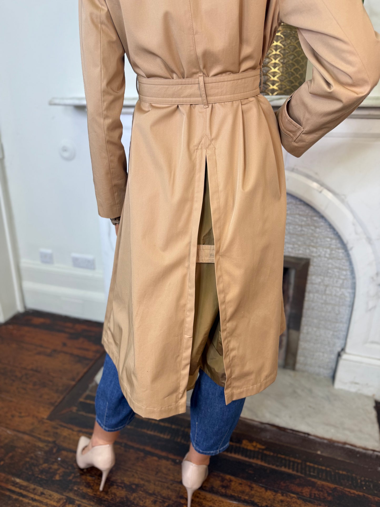 Herno Trench Coat with Taffeta Hood
