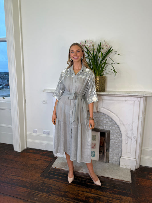 Greek Archaic Kori Maxi Blossom Dress