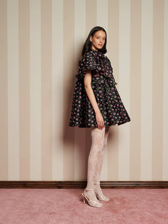 Sister Jane Canopy Jacquard Mini Dress