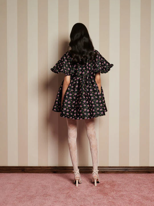 Sister Jane Canopy Jacquard Mini Dress