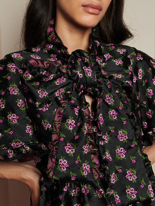 Sister Jane Canopy Jacquard Mini Dress