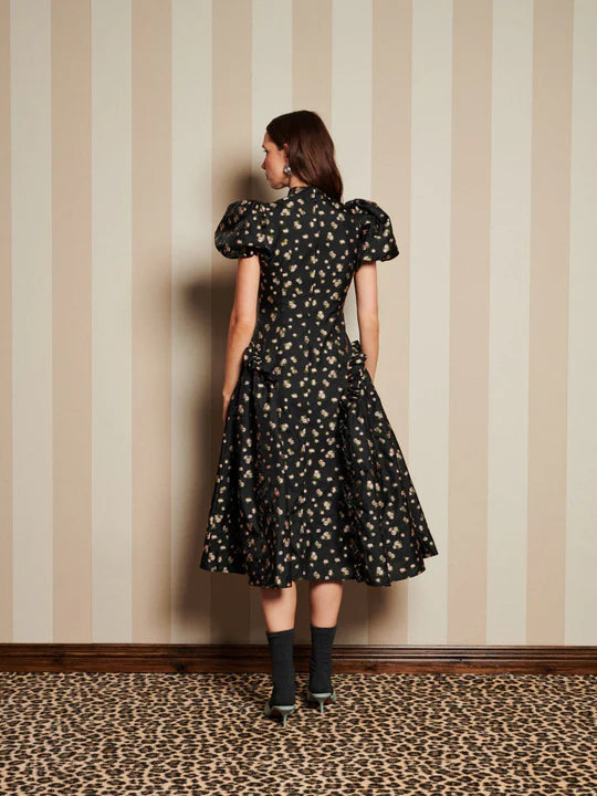 Sister Jane Tea Rose Jacquard Midi Dress