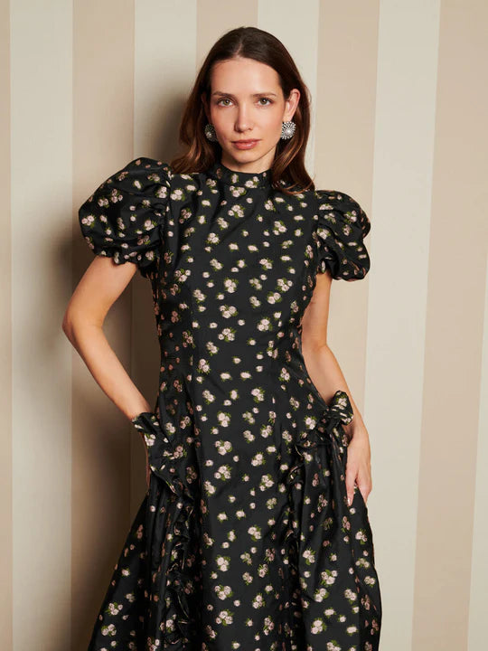 Sister Jane Tea Rose Jacquard Midi Dress
