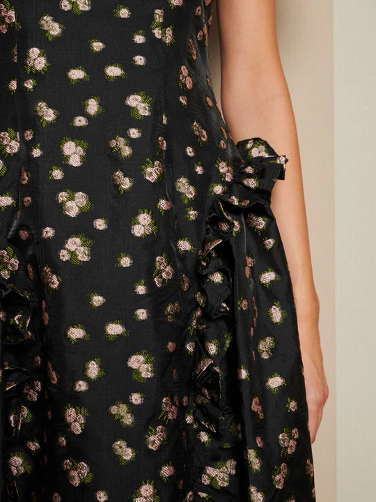 Sister Jane Tea Rose Jacquard Midi Dress