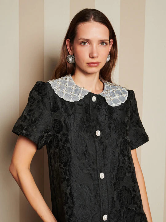 Sister Jane Chandelier Jacquard Mini Dress