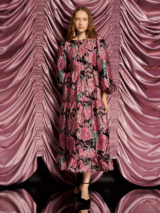 Sister Jane Gilda Jacquard Maxi Dress