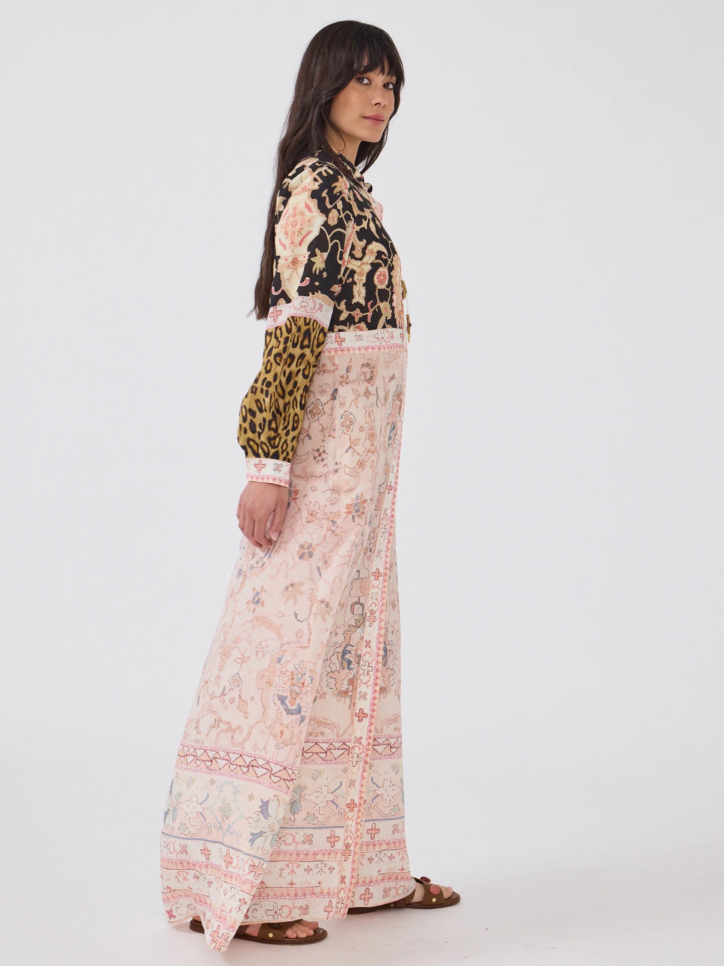 Hayley Menzies Desert Loom Silk Shirt Dress