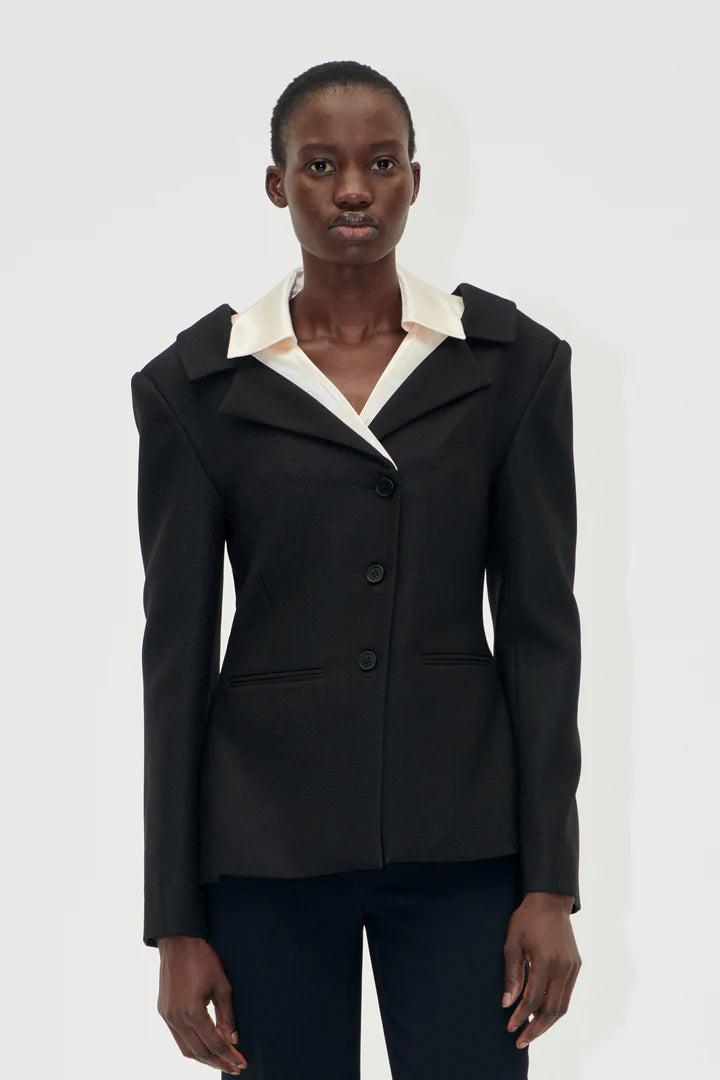 Double Collar Tailored Jacket