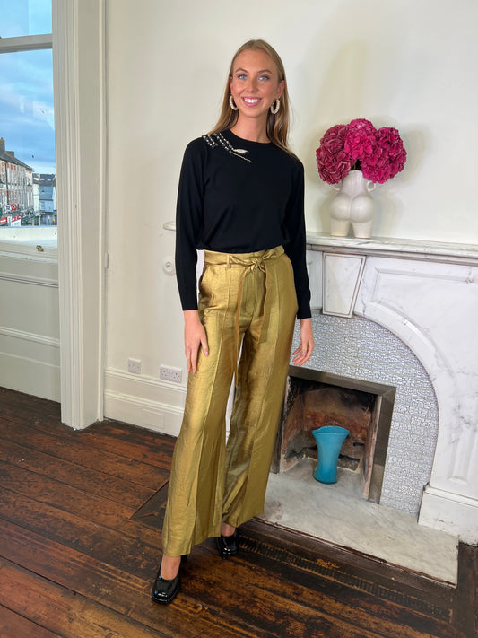 Altair Trousers in Gold