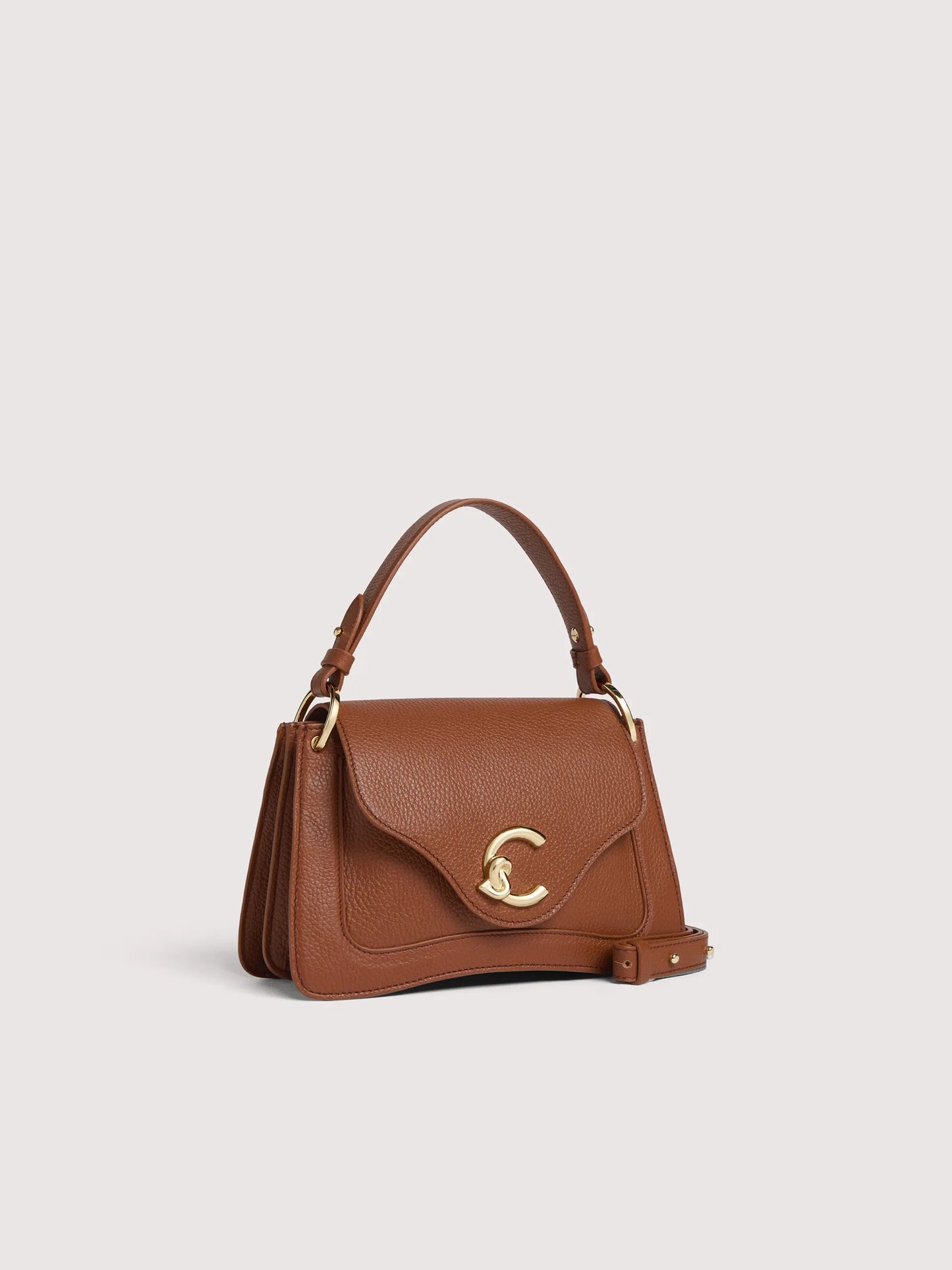 Coccinelle C Me Calf Medium Cognac Bag