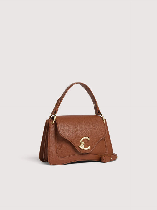Coccinelle C Me Calf Medium Cognac Bag