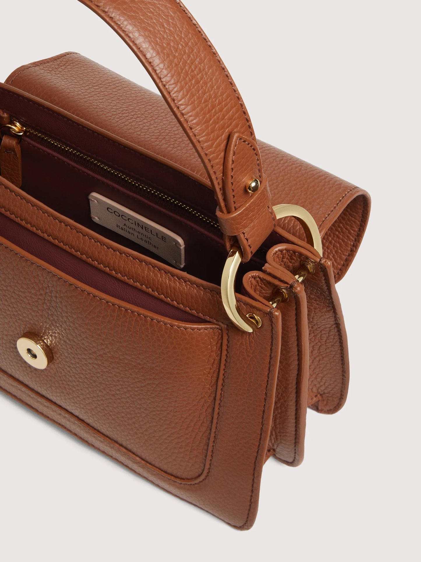 Coccinelle C Me Calf Medium Cognac Bag