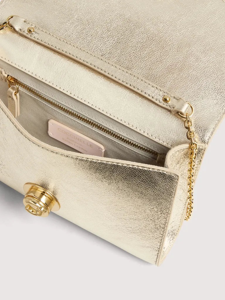 Coccinelle Nikla Smooth Pale Gold Bag