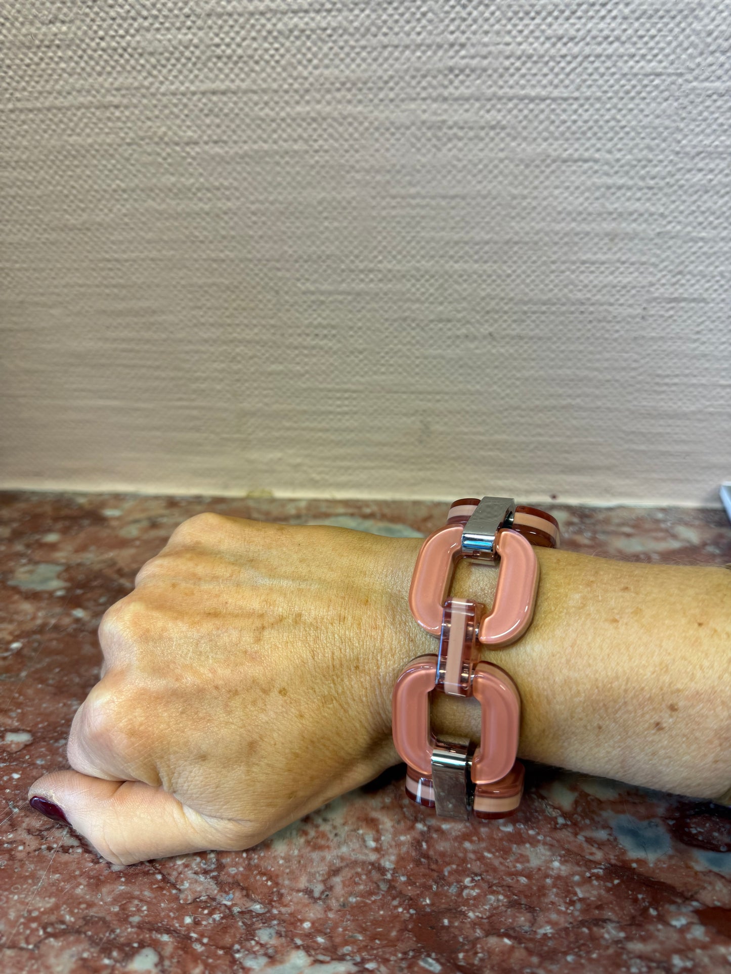 Xavier Derome Salmon Pink Bracelet