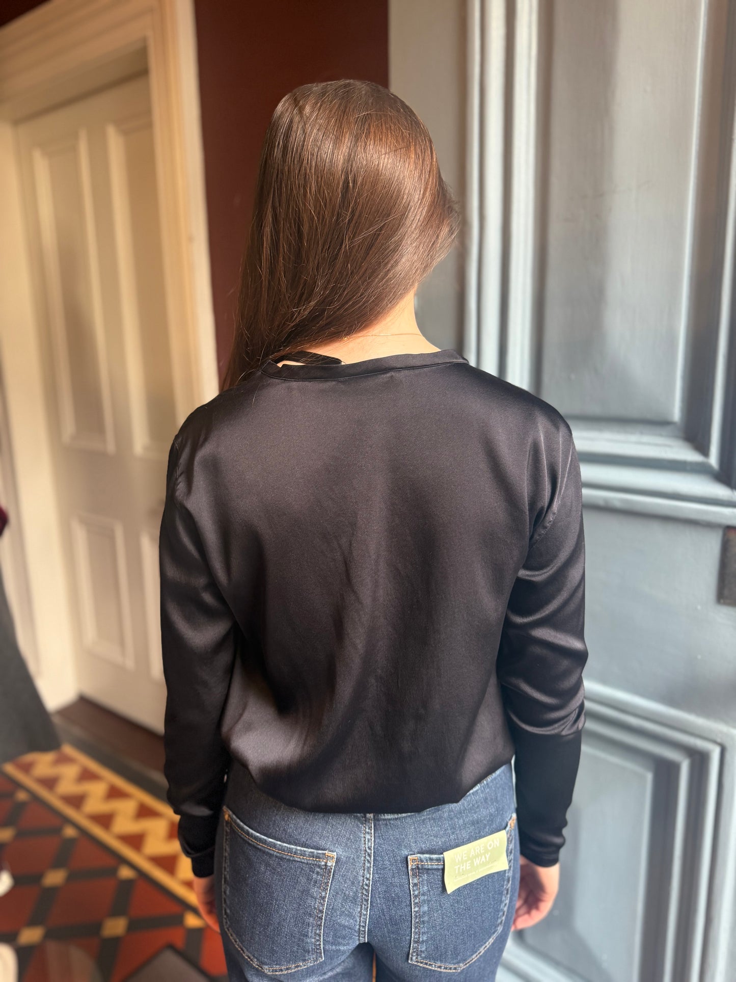 Caliban Black Silk Top