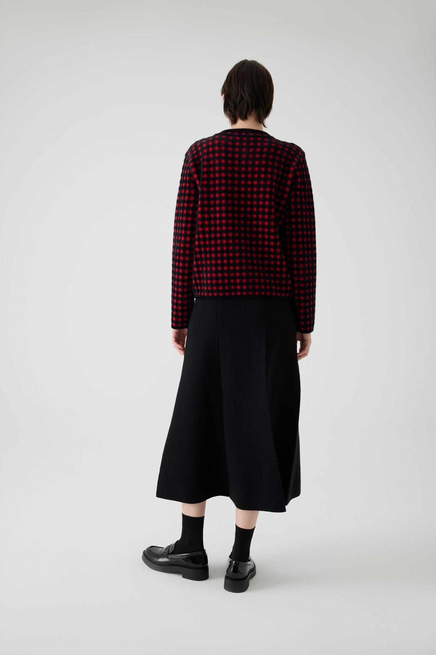 Amachik Black Knit A Line Skirt