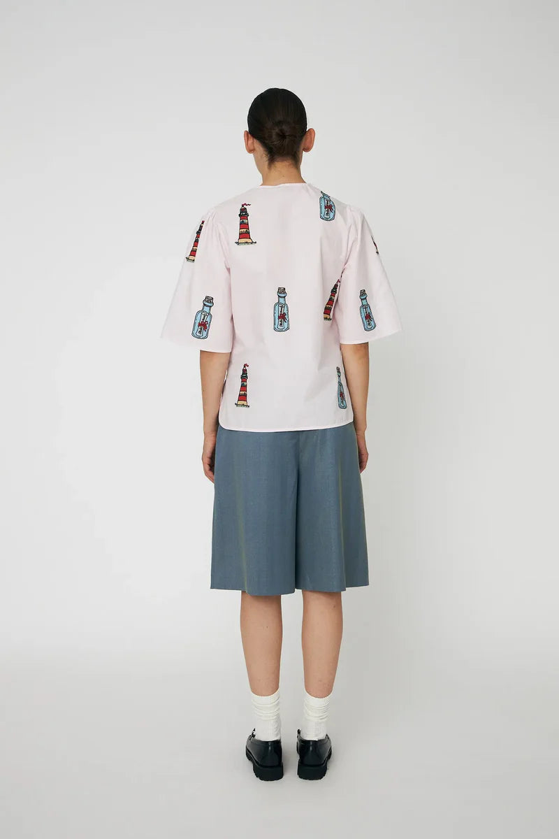 Stella Nova Embroidered Bow Shirt