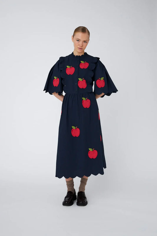 Stella Nova Embroidered Midi Dress