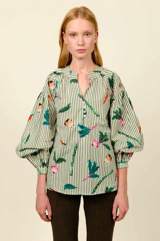 Philippa 1970 Kaylee Green Blouse