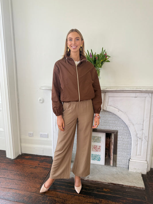 Herno Rich Brown Techno Taffeta Jacket