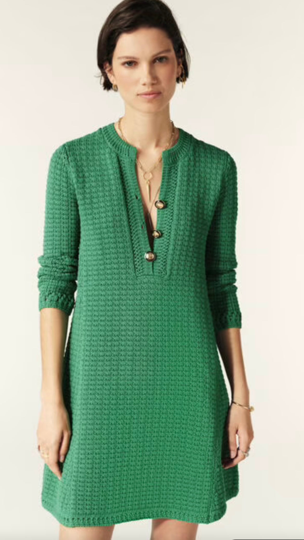 Gysele Knit Green Dress