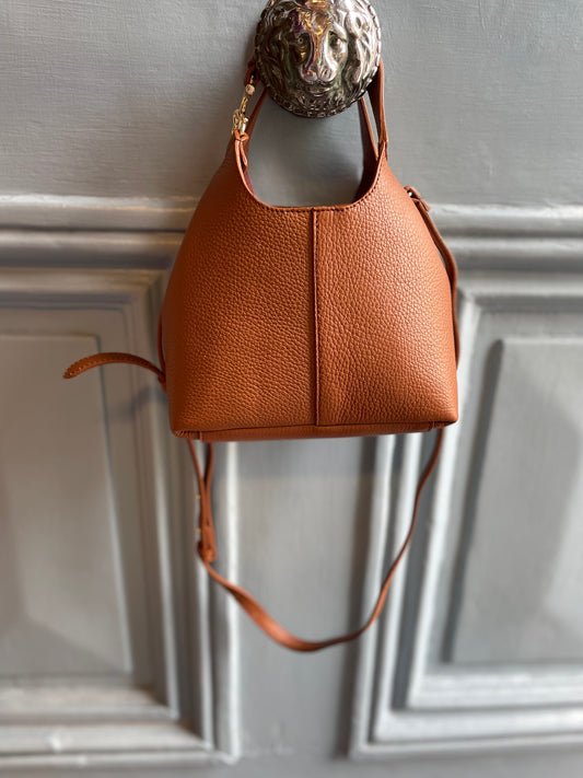 Coccinelle C-Easy Grained Leather Handbag