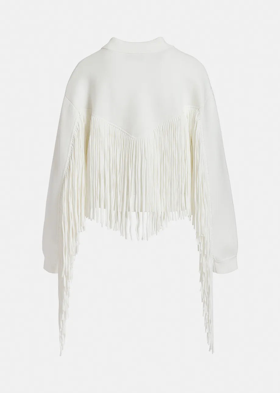 Gou Fringe Knitted Jacket