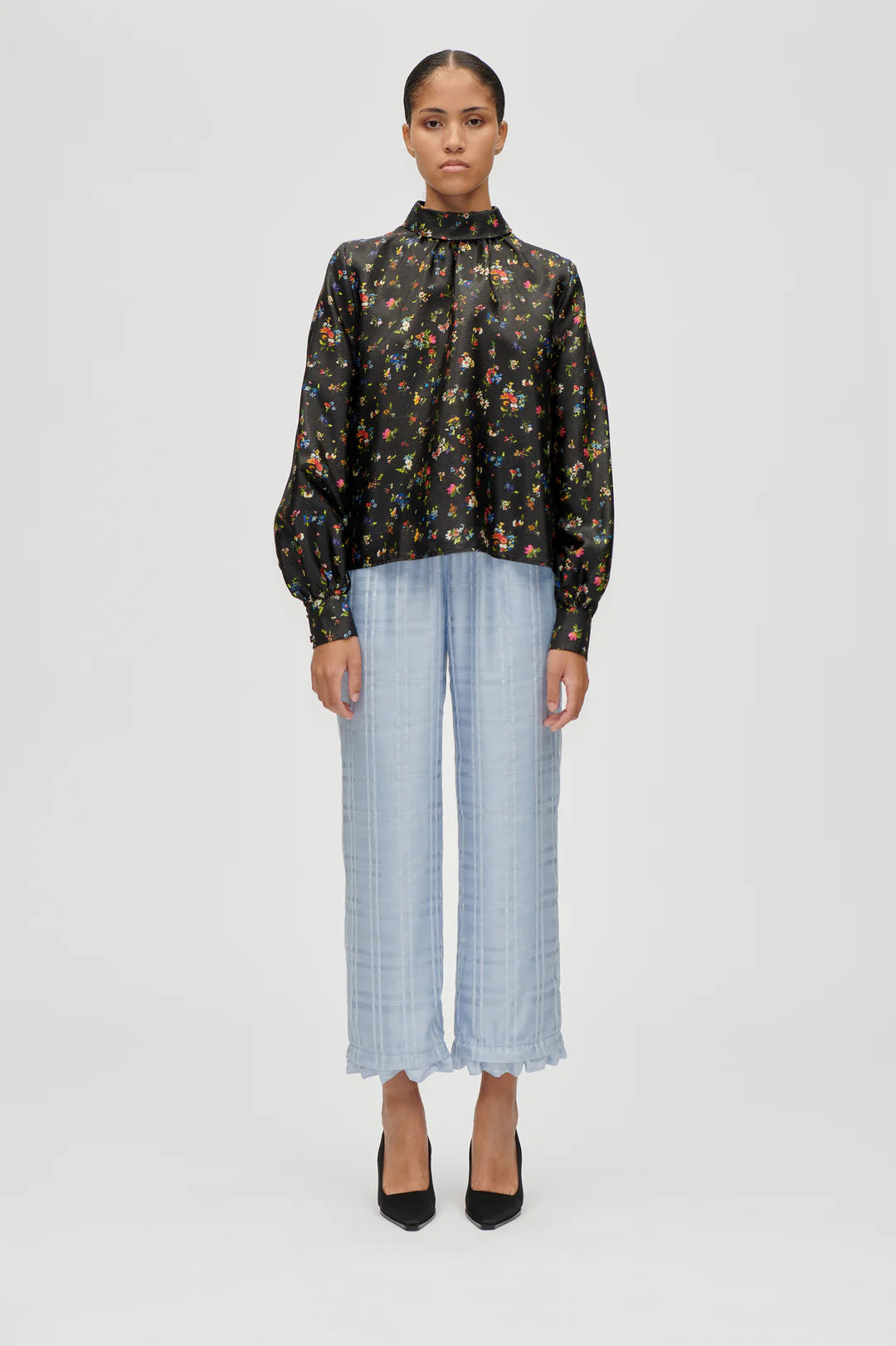 Stine Goya Ruffle Long Sleeve Top