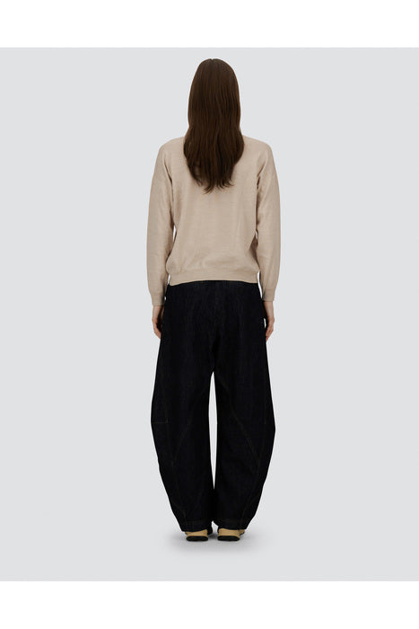Herno Fine Knit V Neck With Rhinestones Jumper