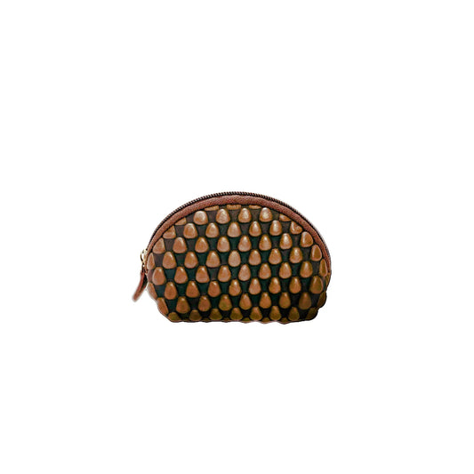 Tissa Fontaneda Half Moon Purse Caramel