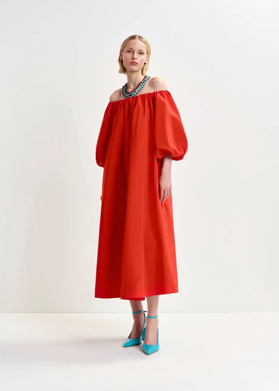 Essentiel Antwerp Off The Shoulder Red
