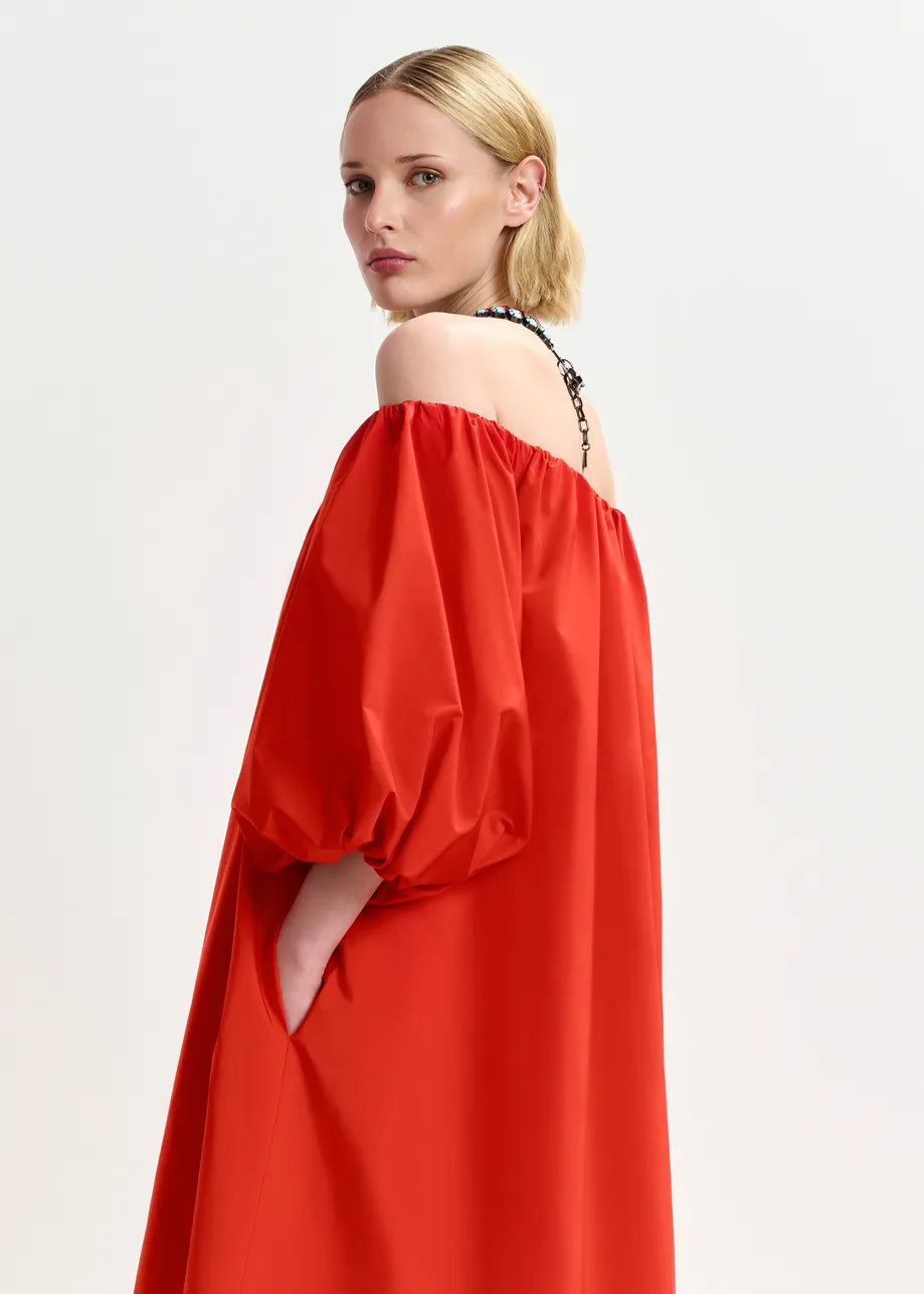 Essentiel Antwerp Off The Shoulder Red