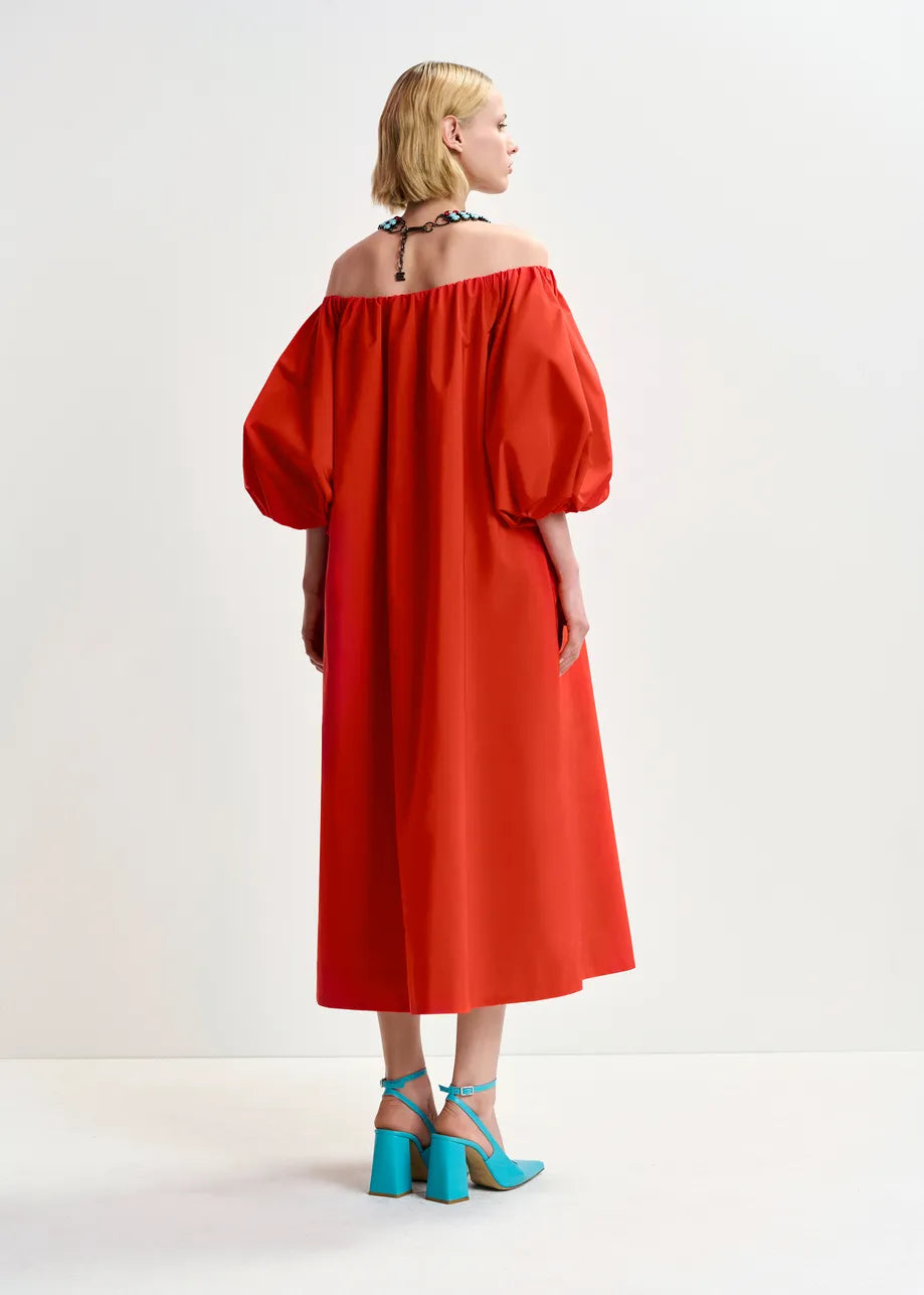 Essentiel Antwerp Off The Shoulder Red