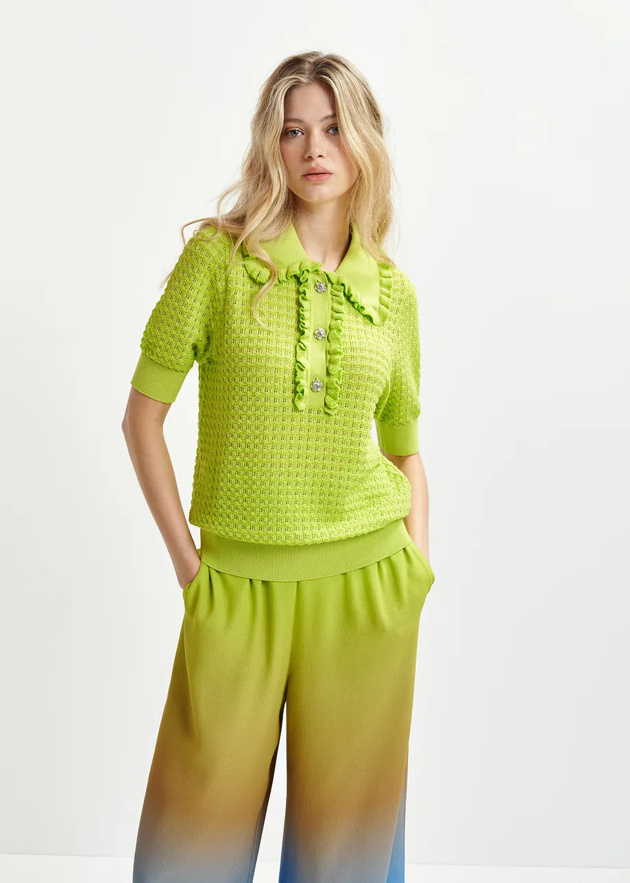 Hemirates Knitted Polo Citronella