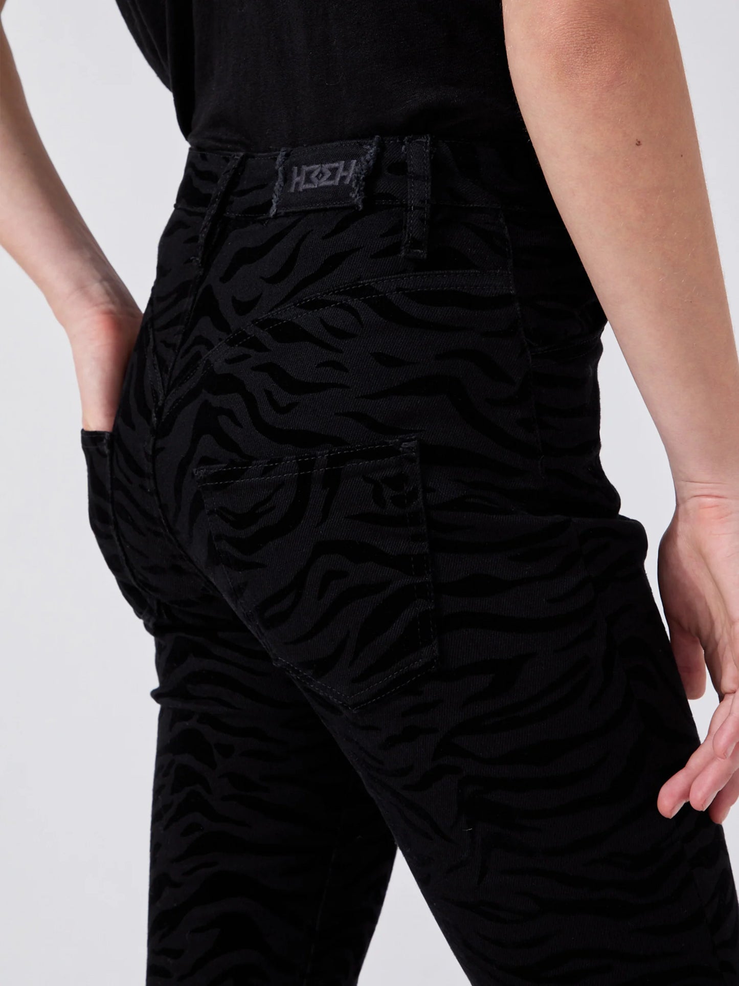 Hayley Menzies High Rise Black  Printed Jeans