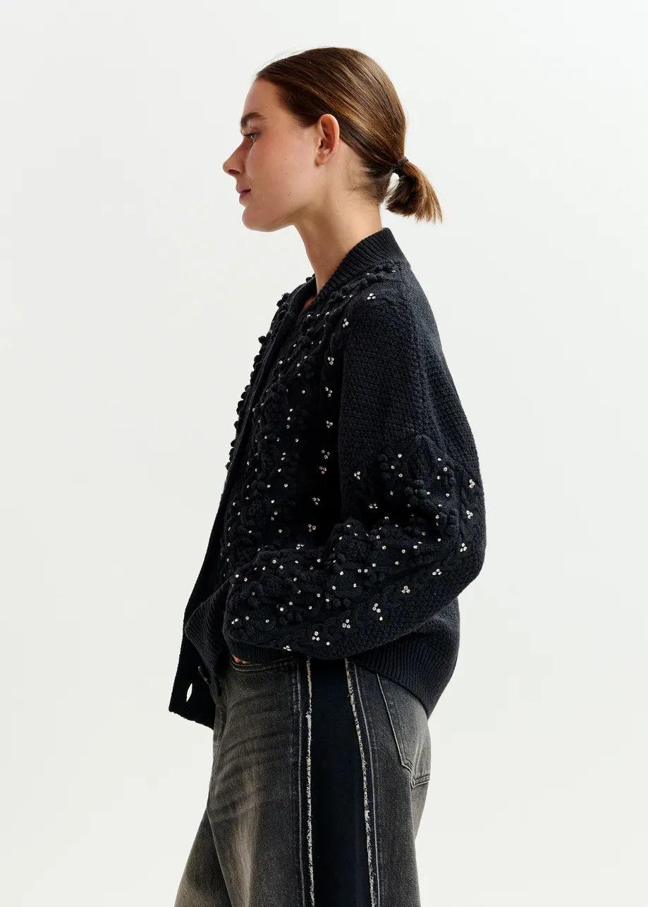 Essentiel Antwerp IItimate Rhinestone Cardigan
