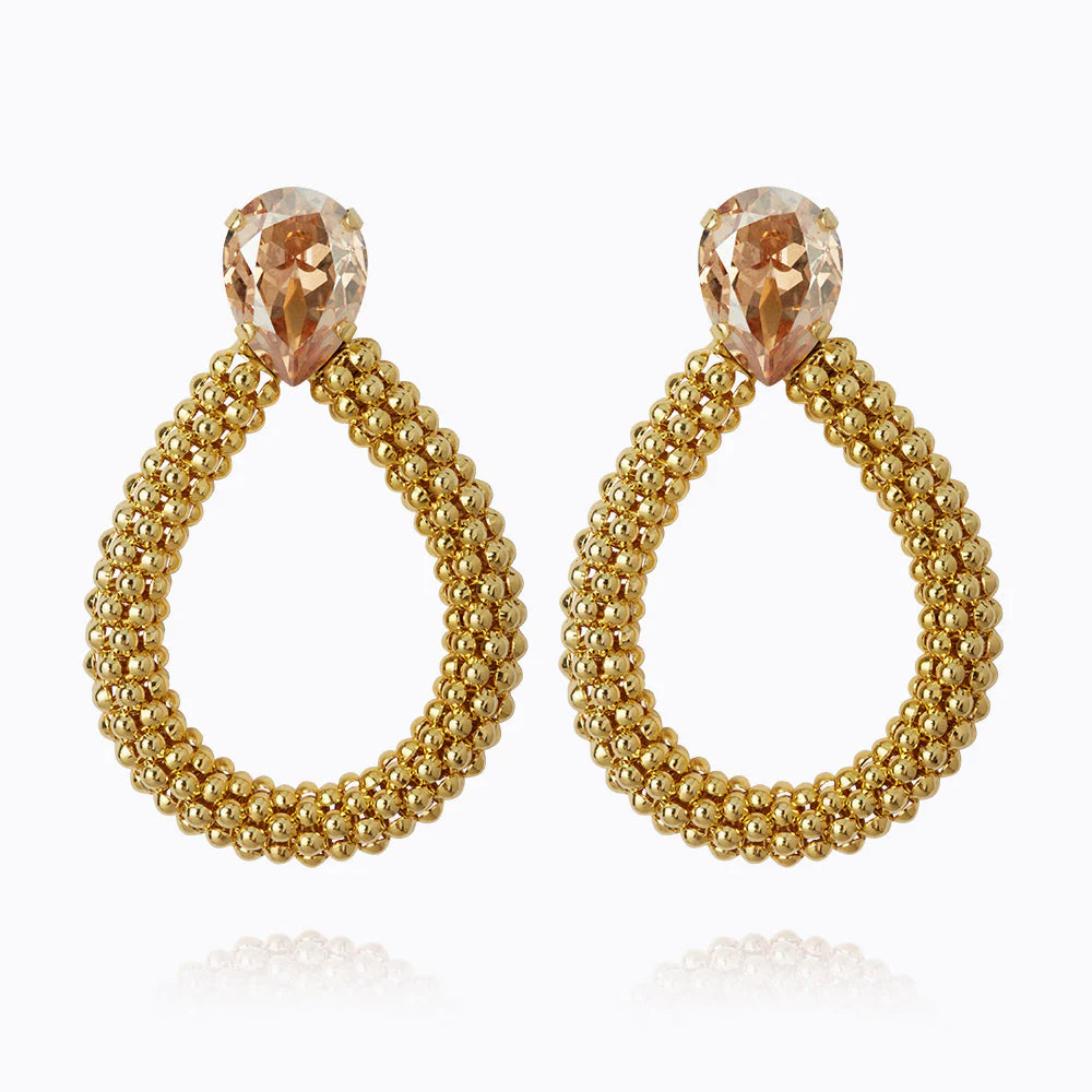 Classic Rope Earrings-Golden Shadow