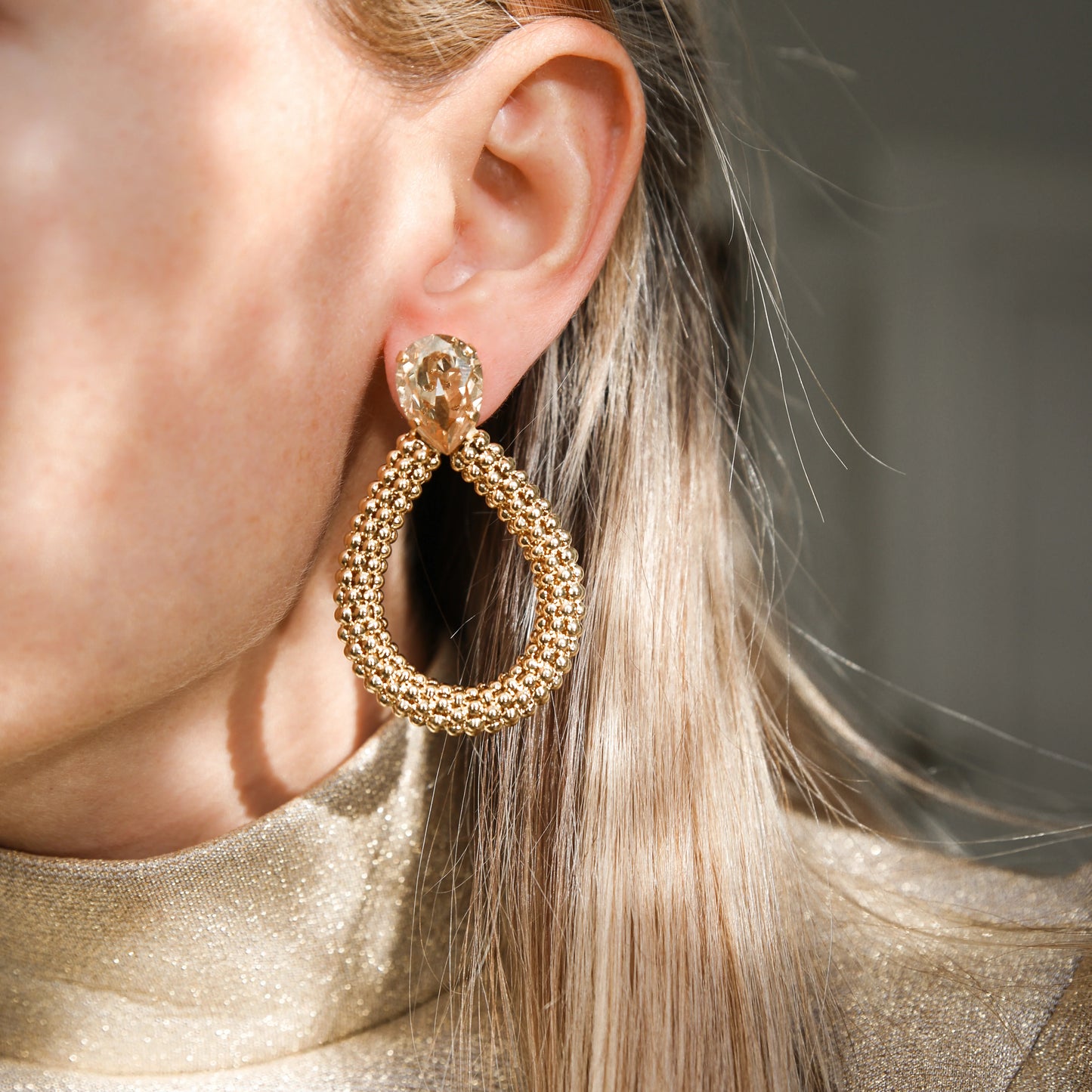 Classic Rope Earrings-Golden Shadow