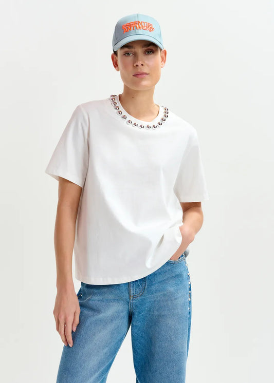 Essentiel Antwerp Intenso Silver Balls T Shirt