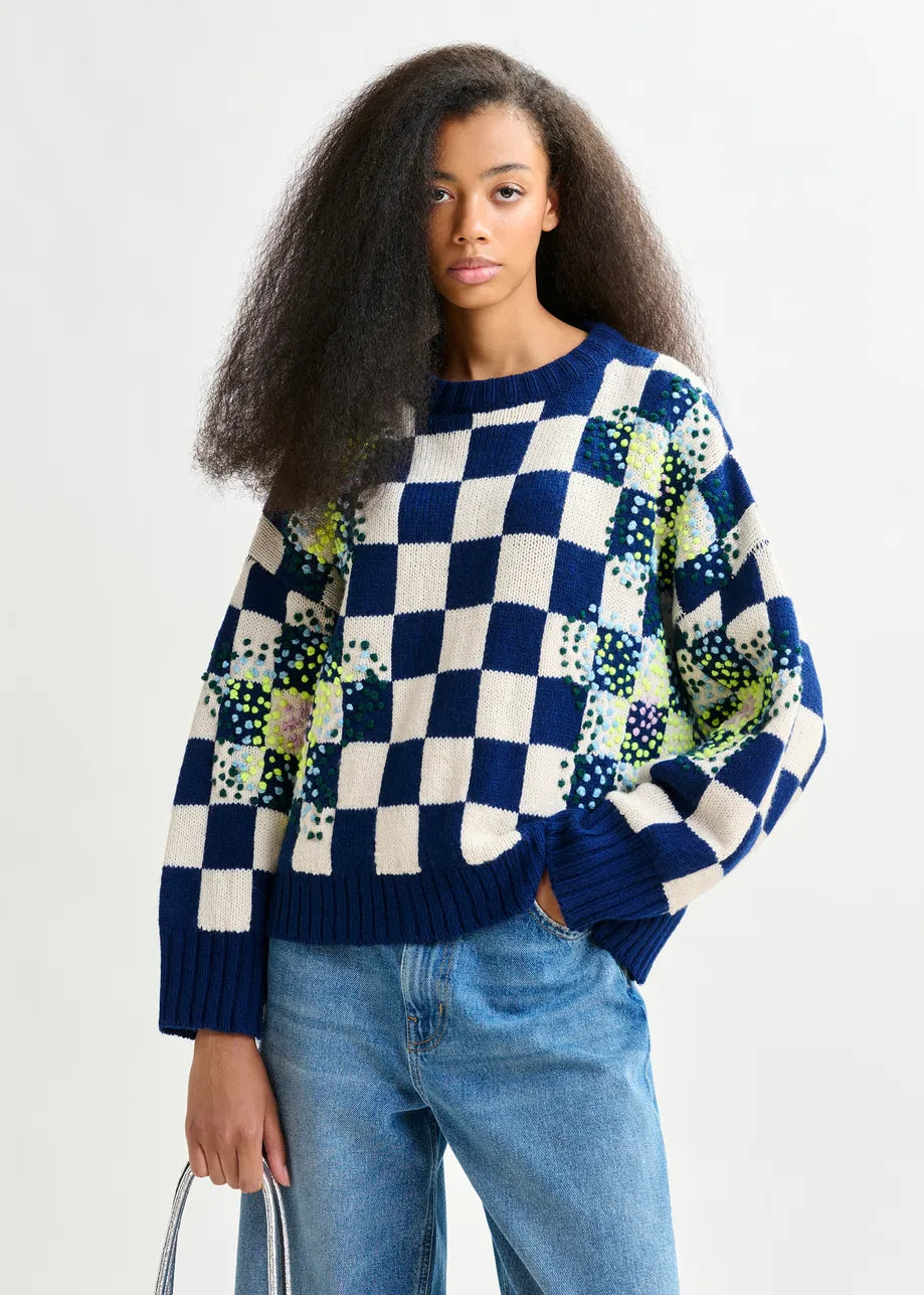 Essentiel Antwerp Inter Embroidered Pullover
