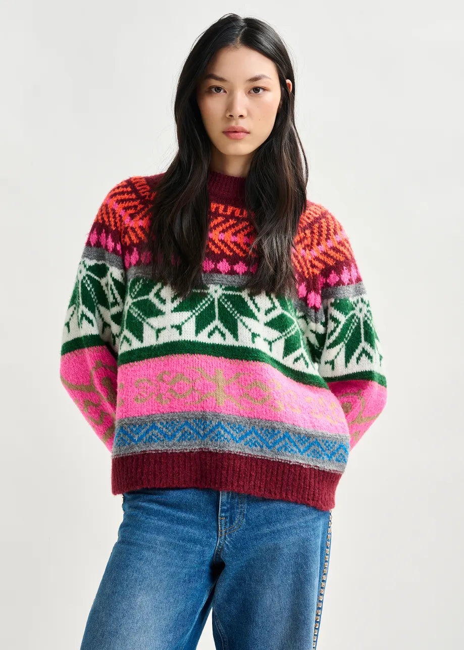 Essentiel Antwerp Irelando Jacquard Knit Pull