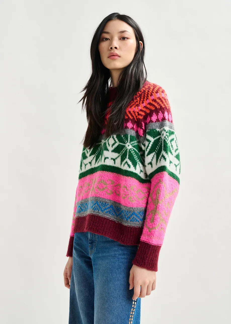 Essentiel Antwerp Irelando Jacquard Knit Pull