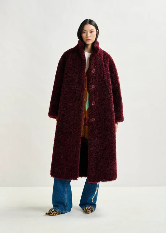 Essentiel Antwerp Ispot Faux Fur Coat
