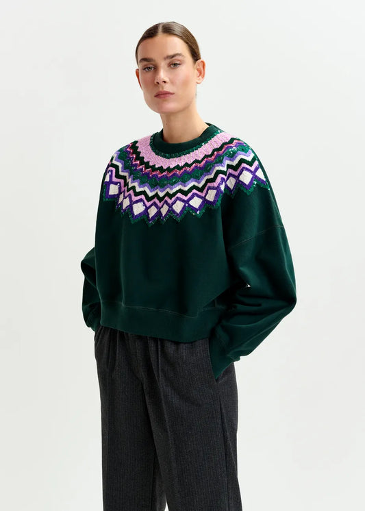 Essentiel Antwerp Issu Embroidred Sweatshirt