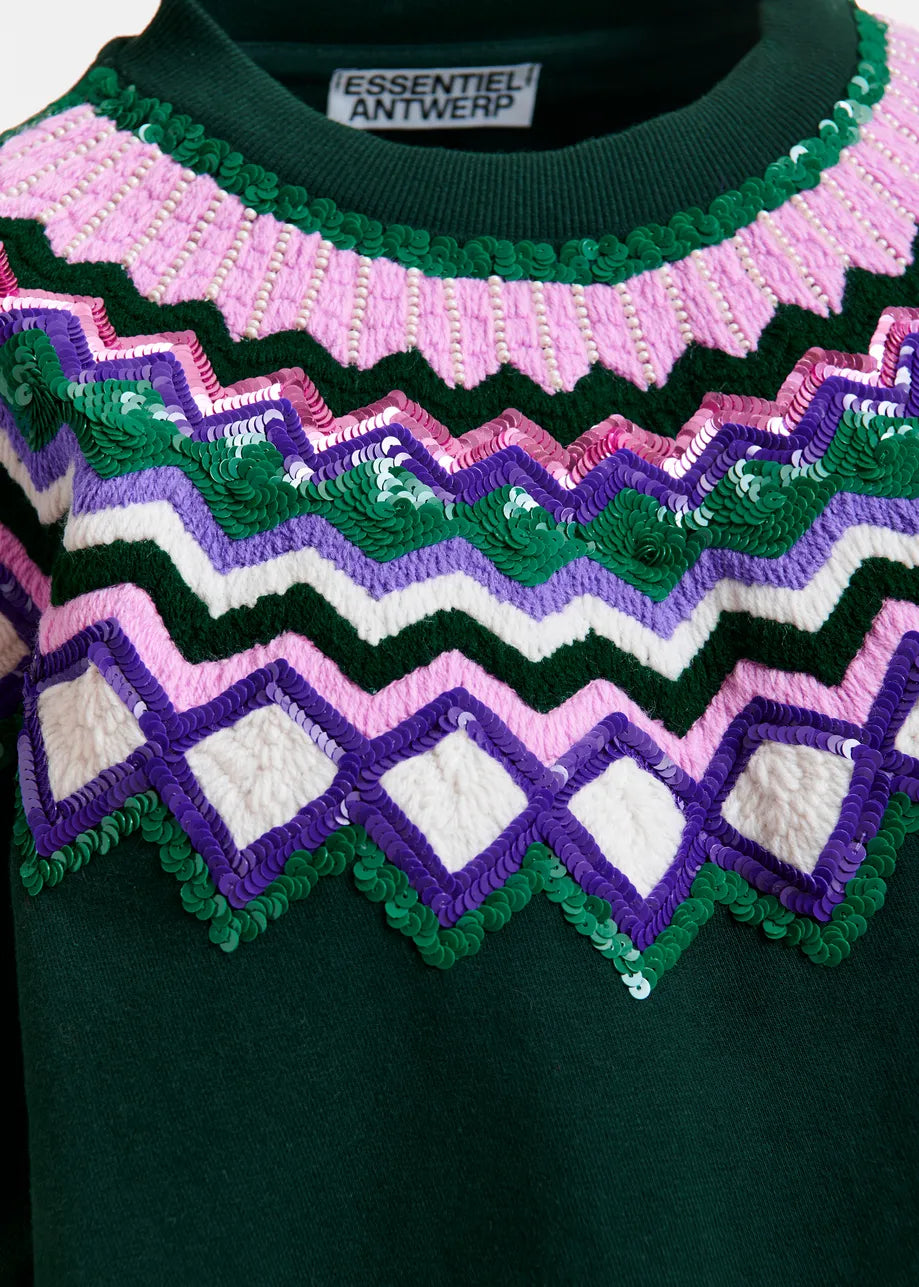 Essentiel Antwerp Issu Embroidred Sweatshirt