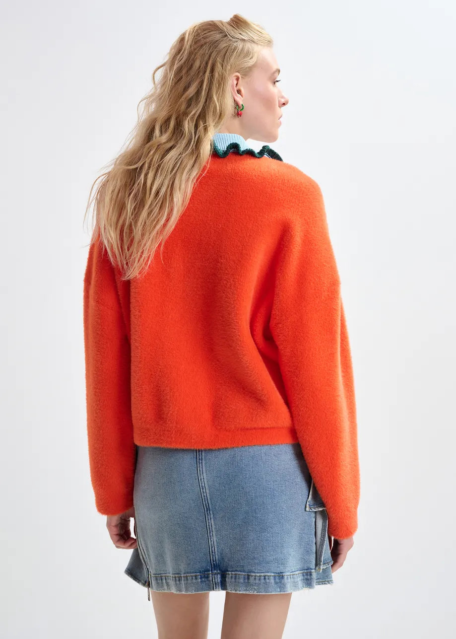 Essentiel Antwerp Gardener Knitted Cardigan Nectarine