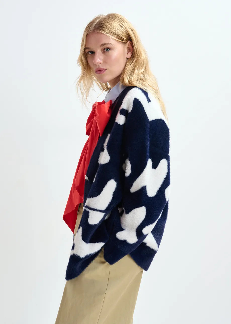 Essentiel Antwerp Jarden Letters Knit Cardigan